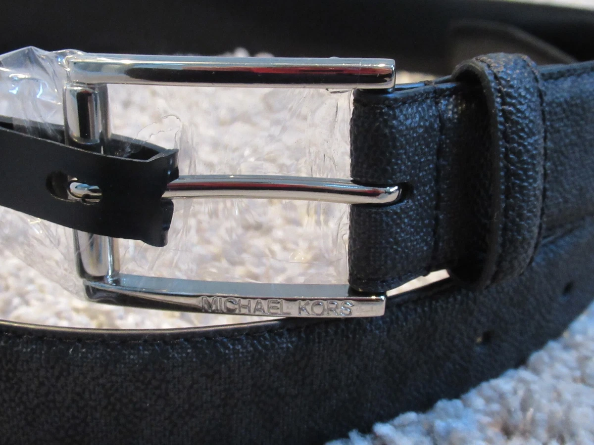 Michael Kors MK Logo Mens Belt Black 32