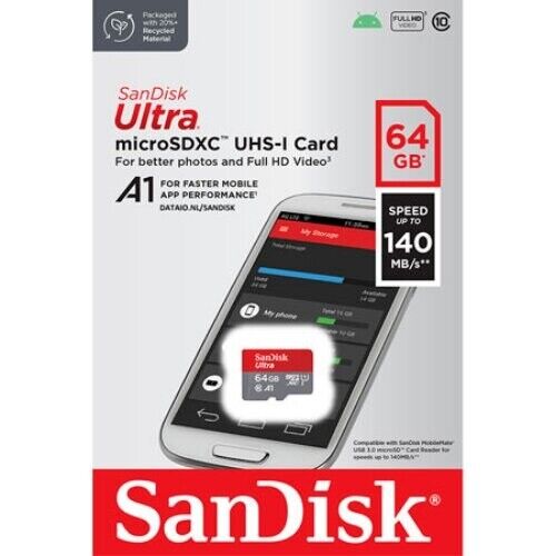 Sandisk Micro SD SDXC Card Extreme Ultra 32GB 64GB 128GB - Picture 6 of 9