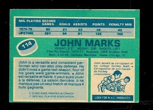 1976-77 OPC 76-77 O PEE CHEE NHL HOCKEY CARD 1-131 + ERROR & VARIATION SEE LIST - Picture 239 of 279