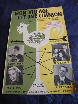 '' Partitur Mon Village Est Une Chanson Von Guy Luypaerts ''