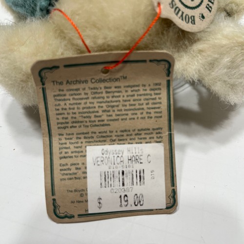 Boyds Bears Archive Collection 1994 Veronica Hase Hase 6" Jointed wTag - Bild 6 von 14