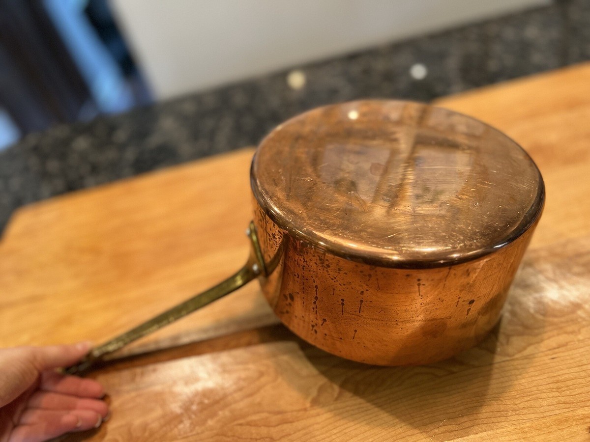 Vintage French Copper pot/pan Tournus France | eBay