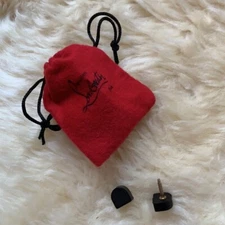 BRAND NEW Christian Louboutin Replacement Heel caps tips reduce recycle renew