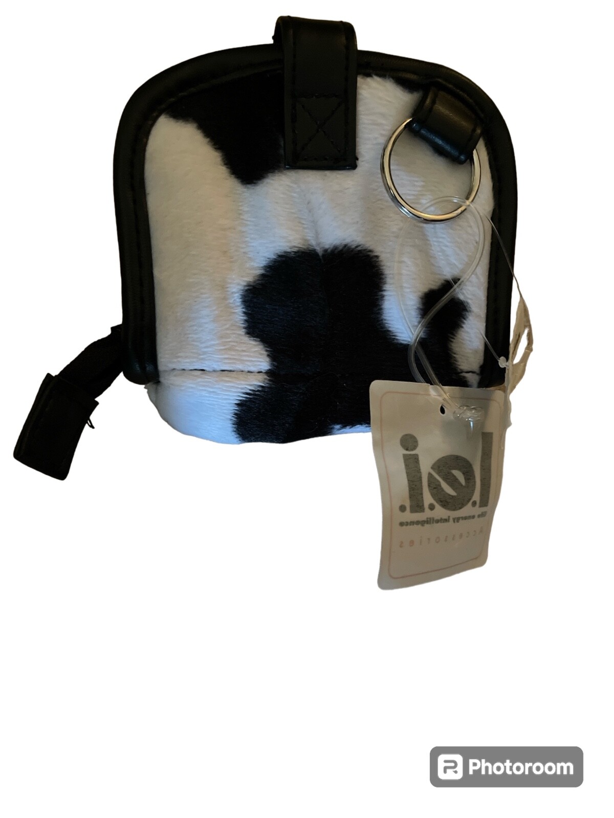 L.e.I Black & White Zipper Wallet 4.5 Inches-image