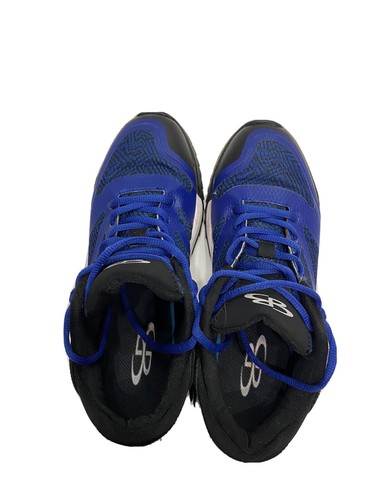 mens boombah turf shoes Black Blue Size 7.5 Baseball Softball Great Condition - Picture 2 of 6