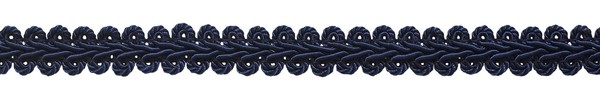 FranzöSisch Gimp Zopf BordüRe,Stil Lichtvorhang, Farbe J3 - Dunkel Marineblau [-image