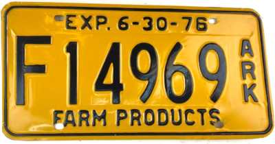 #ad Arkansas 1976 License Plate Farm Products Garage Man Cave Vintage Wall Decor $23.70
