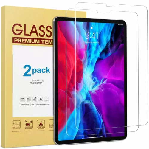 2 Pack For Apple iPad 9.7/10.2/10.5/10.9/11/12.9" INCH Tempered Screen Protector