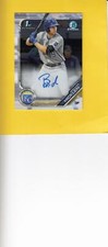 2019 Bowman Chrome Prospect Autographs #CPA-BH Brewer Hicklen Royals NM-MT+ Auto