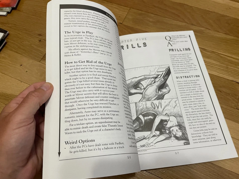 Over the Edge RPG: Cloaks Atlas Games Foto 3 de 4