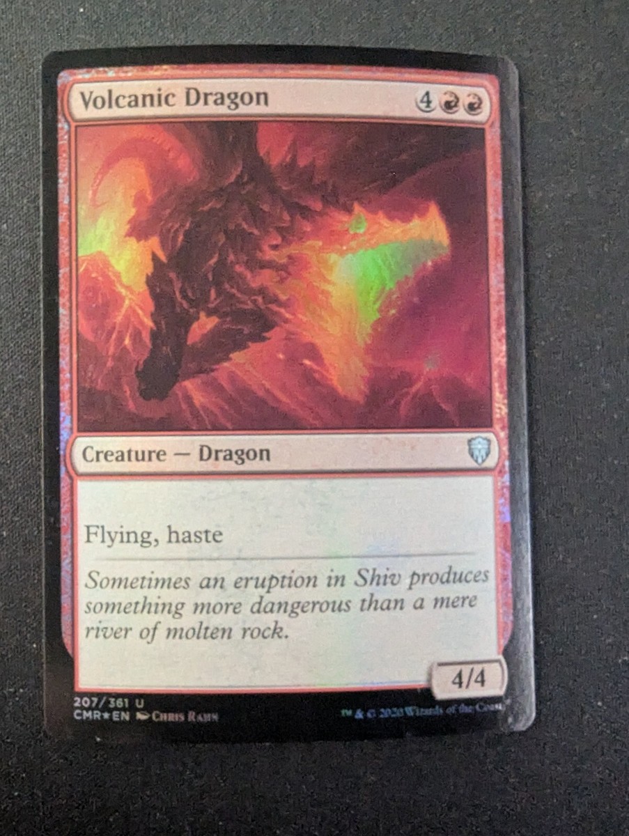 VOLCANIC DRAGON FOIL #207 MTG Commander Legends | eBay
