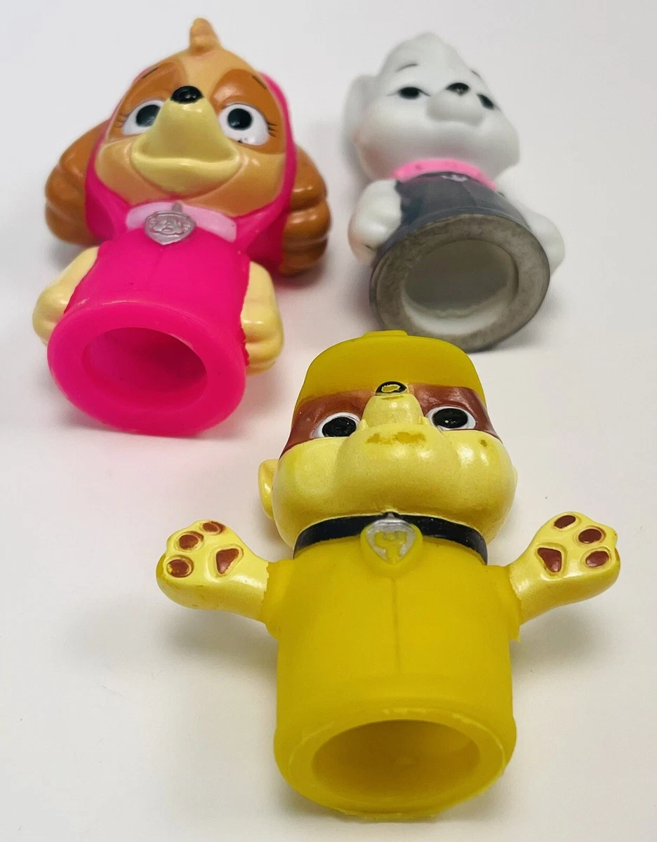 Lot 3 PAW PATROL Similar FINGER PUPPETS Rubble Skye Dogs