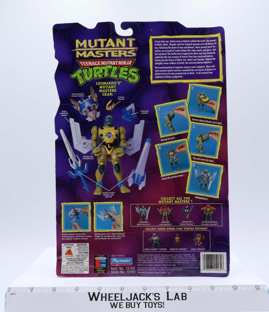 Leonardo Wind Warrior TMNT Mutant Masters 1997 Playmates MOSC NEW