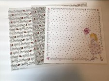 Lot of 3 HAPPY BIRTHDAY Theme 12 x 12 Scrapbook pages Pink Girl