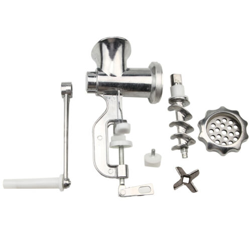 Table Hand Crank Manual Meat Grinder Mincer Stuffer Sausage Filler Maker Machine - Picture 17 of 24