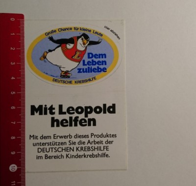 Sticker/Decal: help with Leopold German Cancer Aid (090317122)