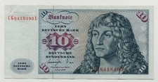 GERMANY 10 MARK 1977 PICK 31 LOOK SCANS