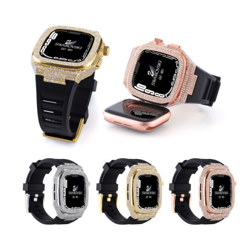 Bling Diamond Mod Kit Case do Apple Watch 9 8 7 6 5 SE 44/45mm Pasek Osłona - Zdjęcie 14 z 27