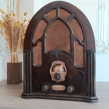 Radio catedral R.C.I. Mercury , antigua 1932, 6 tubos, modelo raro, vintage