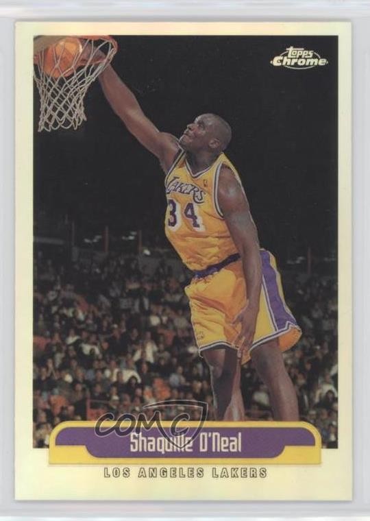 1999-00 Topps Chrome Refractor Shaquille O'Neal #23 HOF t8i