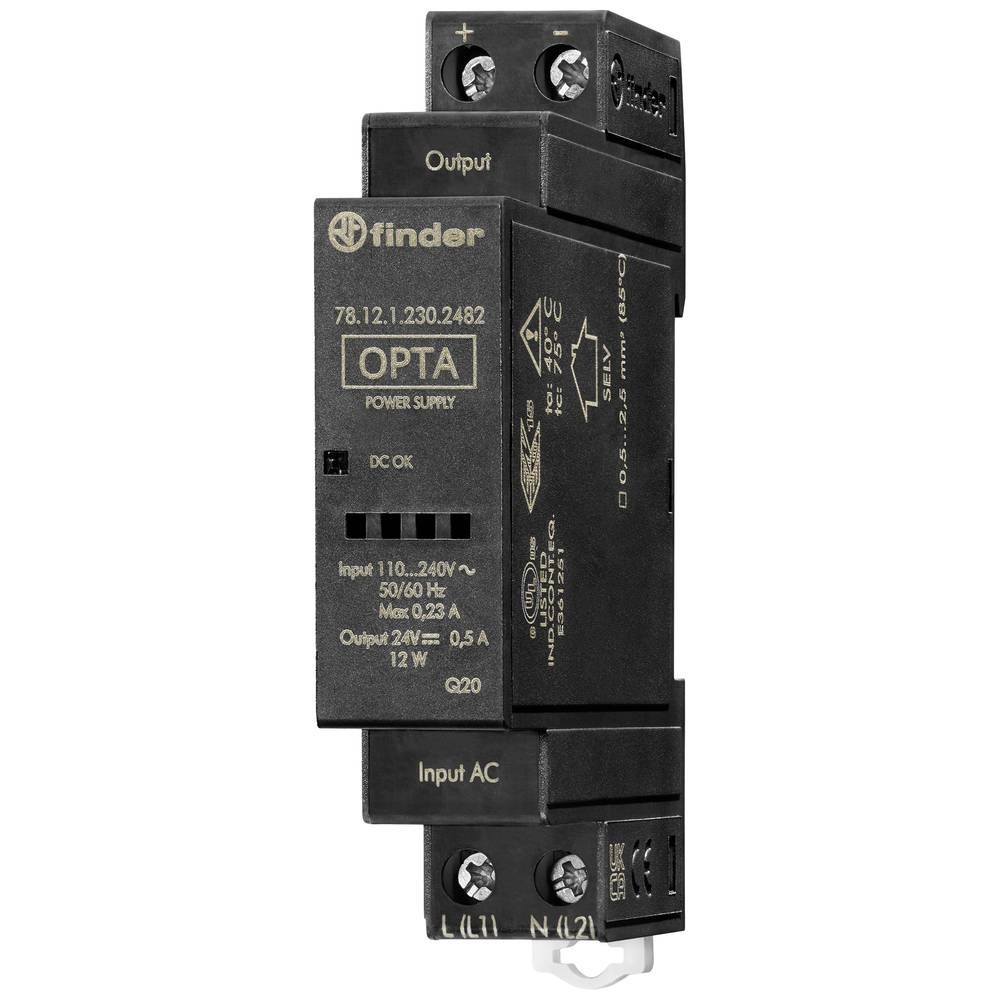 Alimentation 24V DC Finder stabilese pour fiabiliser vos circuits de 12W