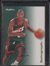 1996-97 Skybox Premium ERIC SNOW Auto Autographics Basketball Sonics BIN35