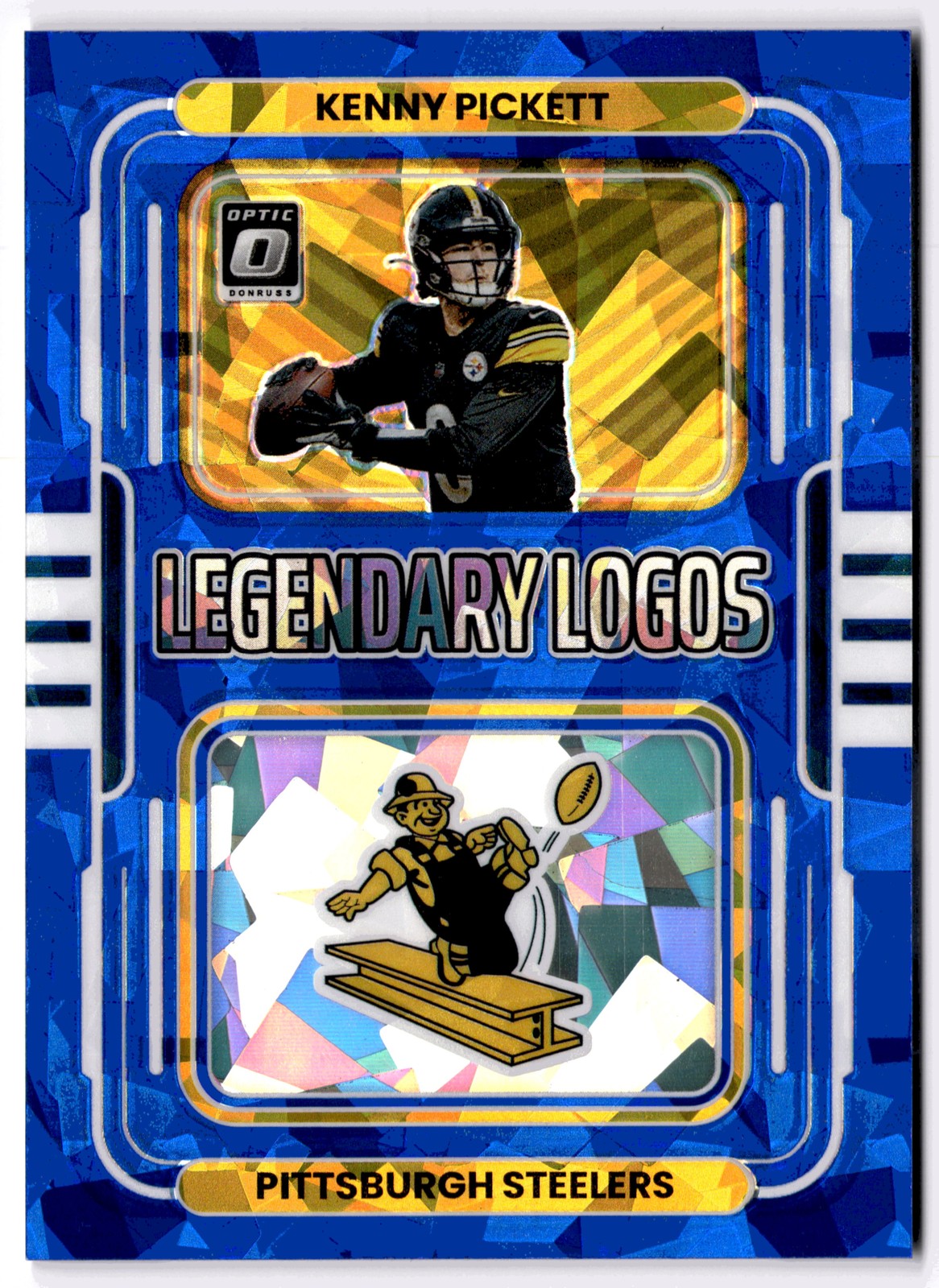 2022 Optic Kenny Pickett Legendary Logos Ice /15 Pittsburgh Steelers