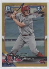 2018 Bowman Draft Chrome Gold Refractor 10/50 Luken Baker #BDC-109 i4v