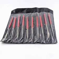 10 Piece Coated Riffler File Mechanical Watch Jewelry Files Set 140mm Y *nl