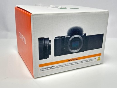 Sony Alpha ZV-E10 Mirrorless Vlog Camera 16-50mm Lens 4K APS-C 24.2MP Black