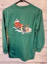 Properly Tied Tee, Sleigh Dogs on Teal Youth Large