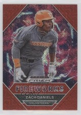 2020 Panini Prizm Draft Picks Fireworks Red Mojo Prizm Zach Daniels #PDP180 2t9