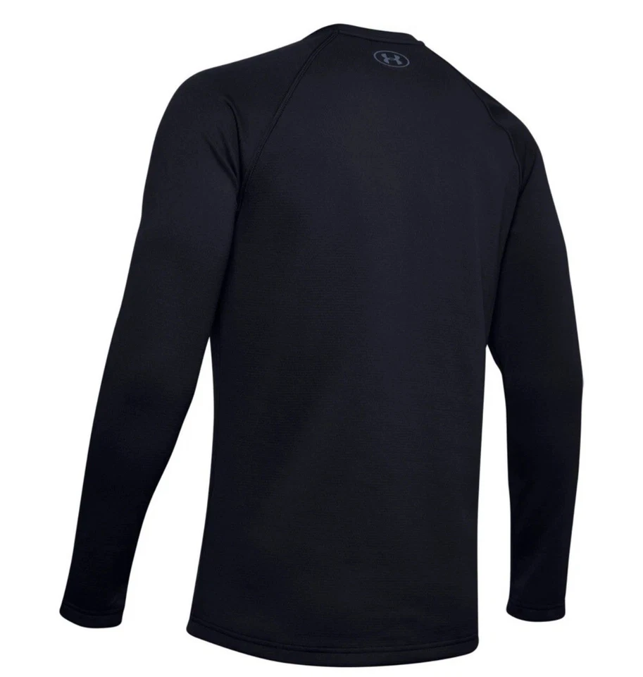 Under Armour 1353349 Men's UA ColdGear Base 4.0 Baselayer Shirt Crew Black Large - Image 2 of 4