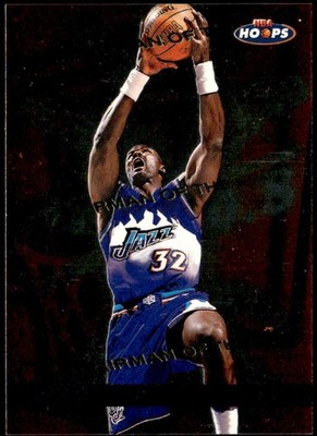 1997-98 Hoops #6 CB Karl Malone Chairman of the Boards E1