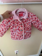 Joules Mabel Jacket Floral quilted on trend baby girl size 12-18 Mo