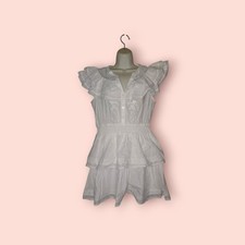 LoveShackFancy x Target Penelope Dress Double Ruffle Floral Boho Romantic White