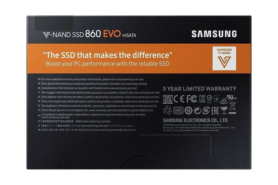 *New Unopened Box* Samsung 860 EVO mSATA 500GB SSD (MZ-M6E500BW) V-NAND 6Gb/s - Image 2 of 4