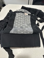 BECO baby carrier Black Gray Print With Flowers