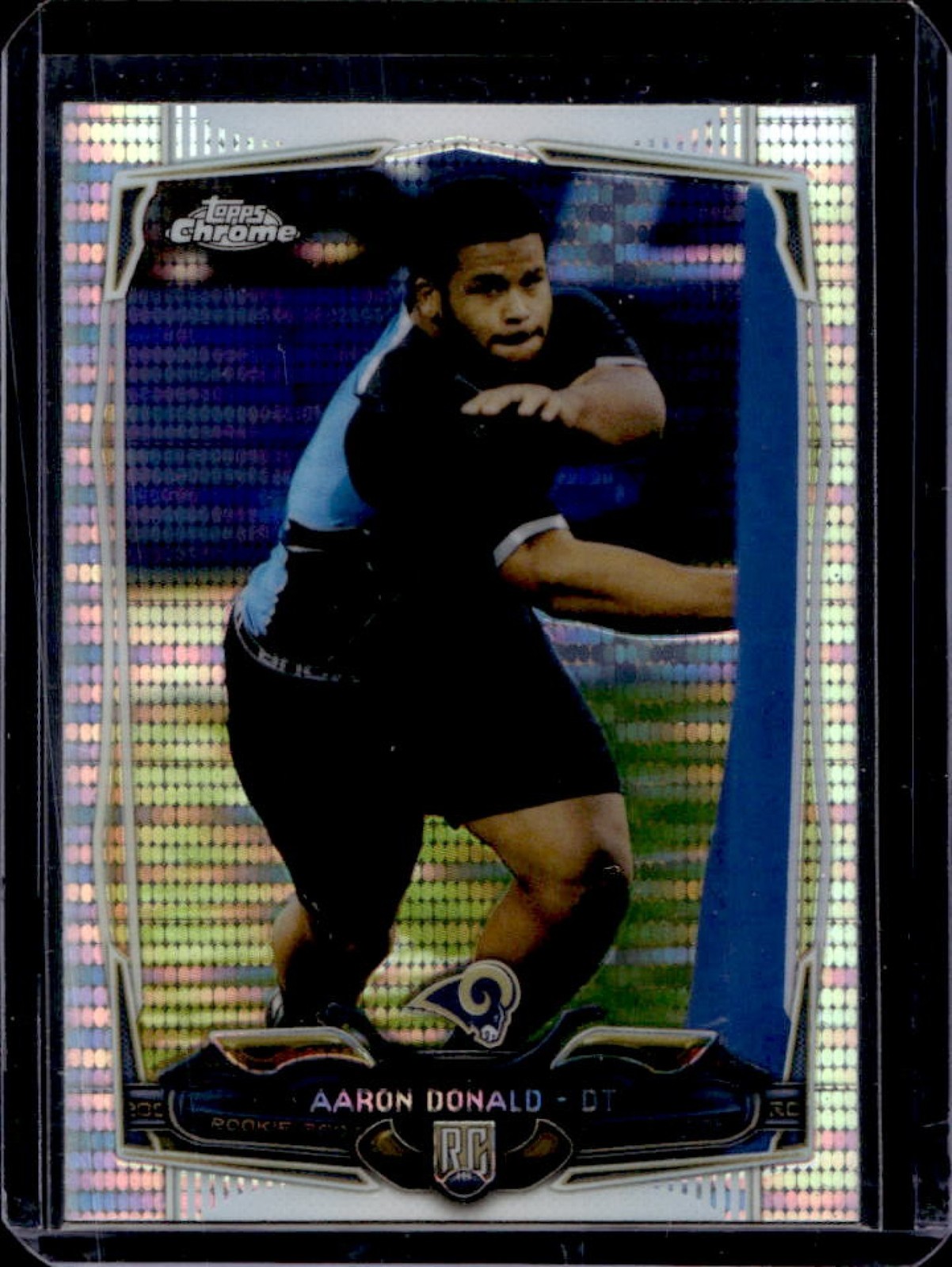 Aaron Donald Topps Chrome #175 Pulsar Refractor
