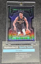 Giannis Antetokounmpo 2019 Panini Obsidian Pitch Black Electric Etch Purple /50