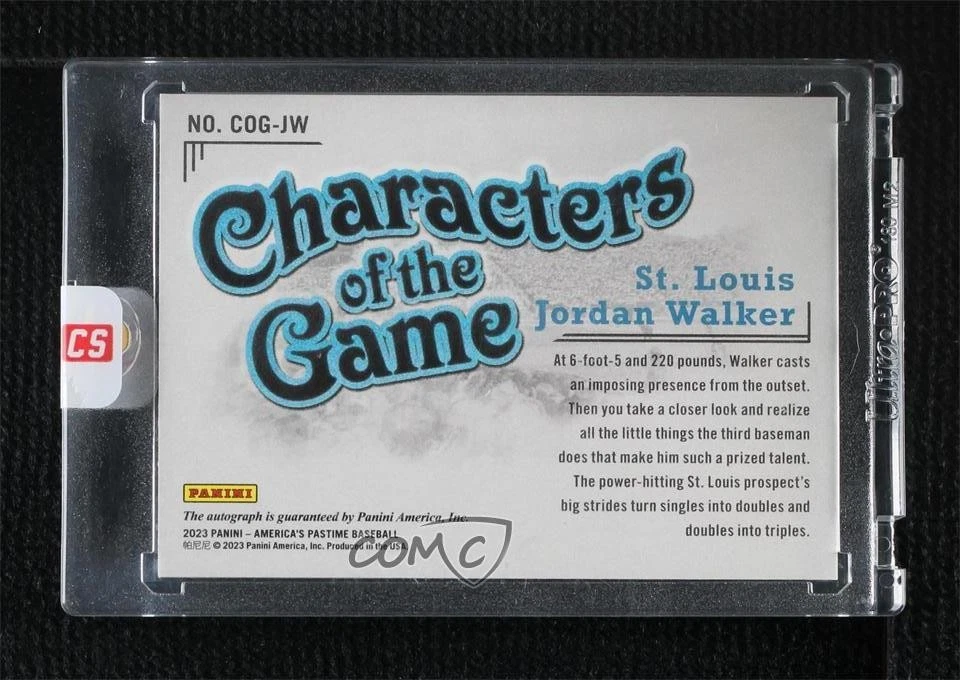 2023 Panini Chronicles Red /10 Jordan Walker #COG-JW Rookie Auto RC - Image 2 of 2