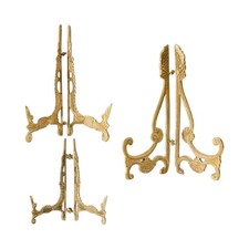 Chevalet en laiton, porte-cadre photo, présentoir à assiettes pour salle à