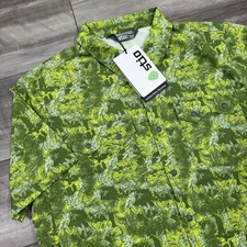 STIO Men's Shifter Short-Sleeve Shirt Biking Lakeside Pine Green Size Large NEW