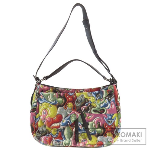 Christian Dior saddle Kenny Scharf collaboration 2WAY tote bag canvas ladies use