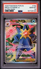 2026 EN-PERFECT ORDER ULTRA RARE #102 MEGA STARMIE EX PSA 10
