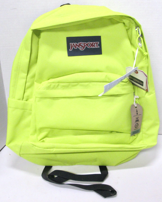 JanSport Super Break Plus Backpack in Cyber Lime Green - New with Tags |  eBay