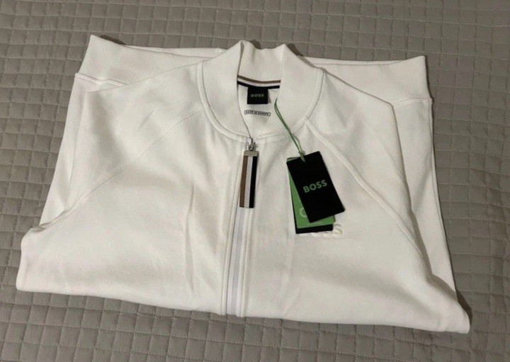 Hugo Boss Tracksuit Set BNWT – White – Top L & Bottom M – Premium Designer image 2
