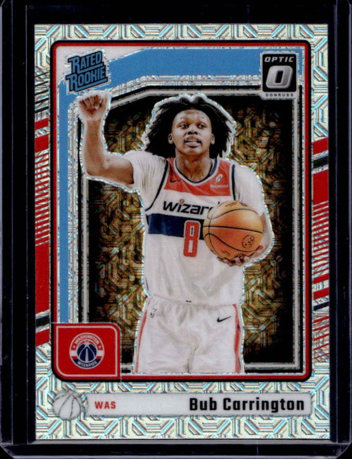 2024-25 Donruss Optic Bub Carrington Rated Rookie Choice RC #273 Wizards