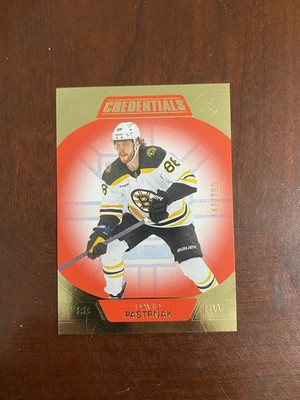 2022-2023 Upper Deck Credentials David Pastrnak #8 Boston Bruins /299