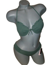 NWT Victoria Secret 34B S Fabulous Knockout Olive Swimsuit Bikini